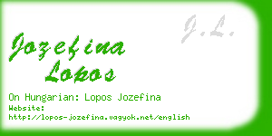 jozefina lopos business card